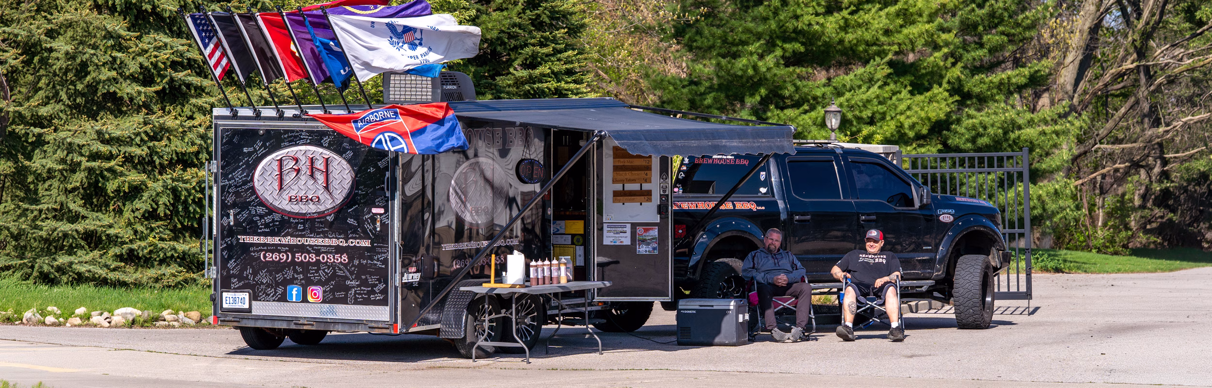 The Brewhouse BBQ food truck and trailer